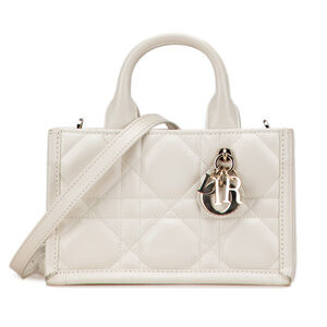 Pre-Loved Dior Mini Calfskin Macrocannage Book Tote
